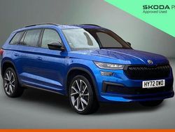 Race blue metallic Used 2022 Skoda Kodiaq SportLine SUV | £26,900 (Fair price)
