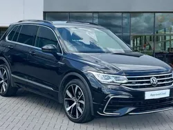 Deep black pearlescent Used 2022 VW Tiguan R-line SUV | £26,712 (Fair price)