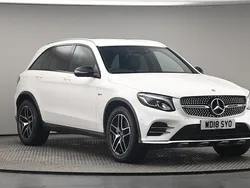 Diamond white metallic finish Used 2018 Mercedes GLC43 AMG AMG Estate | £28,650 (Expensive)