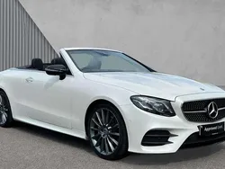 Diamond white metallic Used 2020 Mercedes E220 AMG line Cabriolet | £27,499 (Expensive)