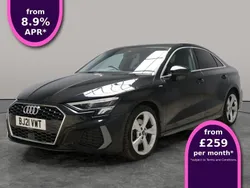 Black Used 2021 Audi A3 S-Line Sedan | £19,655 (Good price)