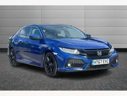Blue Used 2018 Honda Civic EX Hatchback | £9,890 (Fair price)