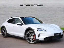 Ice grey metallic New 2024 Porsche Taycan 4S Cross Turismo Sedan | £113,069 (Expensive)