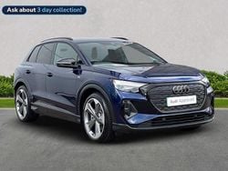 Blue New 2025 Audi Q4 e-tron Black Edition SUV | £39,272