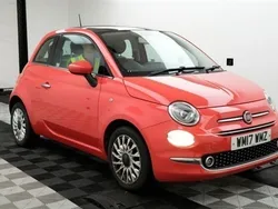 Pink Used 2017 Fiat 500 Lounge Hatchback | £5,790 (Fair price)