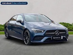Blue Used 2023 Mercedes CLA180 AMG Line Premium Plus Sedan | £28,859 (Fair price)