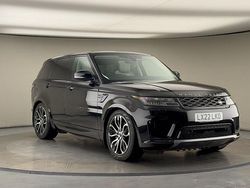 Santorini black Used 2022 Land Rover Range Rover Sport HSE SUV | £33,550 (Fair price)