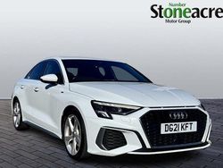 White Used 2021 Audi A3 S-Line Sedan | £19,500 (Fair price)