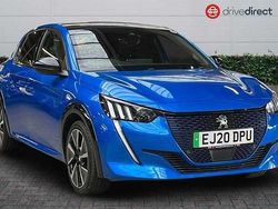 Blue Used 2020 Peugeot e-208 GT-line Hatchback | £10,550 (Fair price)