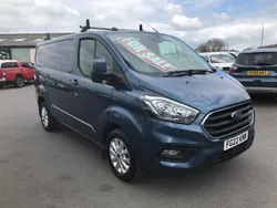 Blue Used 2022 Ford Transit Custom Limited Van | £10,990