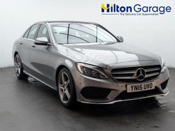 Silver Used 2015 Mercedes C220 AMG line Sedan | £13,700 (Fair price)