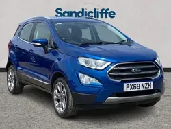 Lightning blue (premium colour) Used 2018 Ford Ecosport Titanium SUV | £9,141 (Fair price)