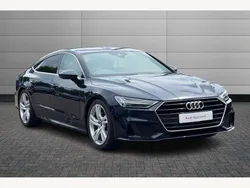 Firmament blue Used 2021 Audi A7 S-Line Hatchback | £29,150 (Fair price)