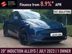 Blue Used 2023 Tesla Model Y Long Range SUV | £28,985 (Fair price)