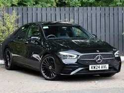Black Used 2024 Mercedes CLA220 AMG Line Premium Plus Sedan | £32,998 (Fair price)