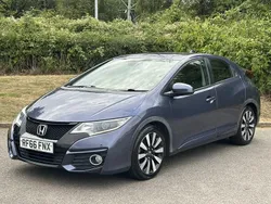 Blue Used 2016 Honda Civic SE Plus Hatchback | £8,000 (Fair price)