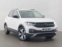 White Used 2023 VW T-Cross Black Edition SUV | £20,498 (Fair price)