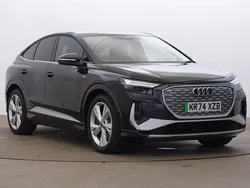 Black Used 2024 Audi Q4 Sportback e-tron S-Line SUV | £35,490