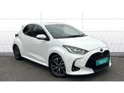 White Used 2023 Toyota Yaris Hybrid Design Hatchback | £15,990 (Fair price)