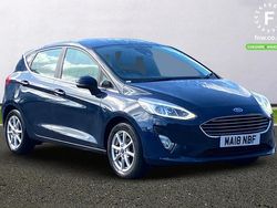 Blue Used 2018 Ford Fiesta Zetec Hatchback | £7,499 (Fair price)