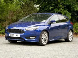Blue metallic Used 2017 Ford Focus ST-Line Hatchback | £6,495 (Good price)