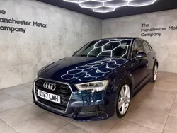 Blue Used 2017 Audi A3 Sportback S-Line Hatchback | £13,435 (Fair price)