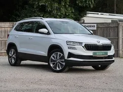 Moon white metallic Used 2024 Skoda Karoq SE L SUV | £24,495 (Good price)