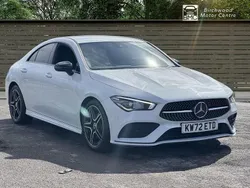 White Used 2023 Mercedes CLA200 AMG line Coupe | £24,495 (Super price)