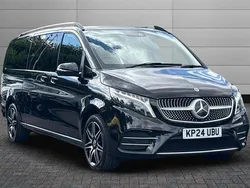 Black Used 2024 Mercedes V300 AMG line MPV | £68,350 (Fair price)