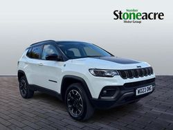 White/black Used 2023 Jeep Compass Trailhawk SUV | £16,500 (Fair price)