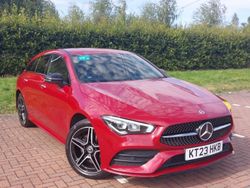 Red Used 2023 Mercedes CLA250e AMG Line Premium Sedan | £22,998 (Fair price)