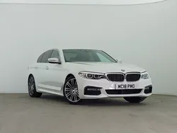 White Used 2018 BMW 520 M Sport Sedan | £19,998 (Fair price)