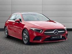 Jupiter red Used 2019 Mercedes A180 AMG Line Premium Plus Hatchback | £20,295 (Expensive)