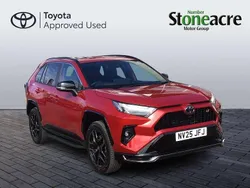 Red Used 2025 Toyota RAV4 Hybrid Sport SUV | £43,500 (Expensive)
