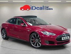 Red Used 2016 Tesla Model S Performance Sedan | £14,990 (A bit pricey)