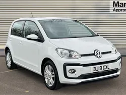 White Used 2018 VW up! Highline Hatchback | £8,285 (Fair price)