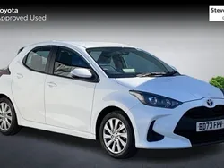 White Used 2023 Toyota Yaris Hybrid Hatchback | £16,719 (Fair price)