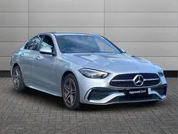 Silver Used 2024 Mercedes C300e AMG Line Premium Sedan | £34,990 (Good price)