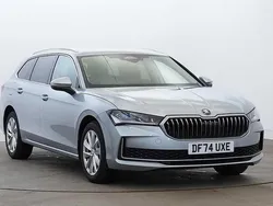 Pebble silver metallic Used 2025 Skoda Superb SE Technology Estate | £29,295 (A bit pricey)