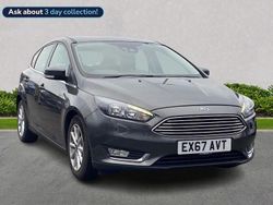 Grey Used 2017 Ford Focus Titanium Hatchback | £7,999 (Good price)