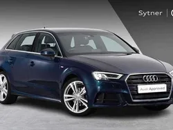 Blue Used 2018 Audi A3 S-Line Hatchback | £16,750 (Fair price)