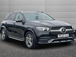 Obsidian black Used 2022 Mercedes GLE350 AMG line Estate | £35,195 (Fair price)