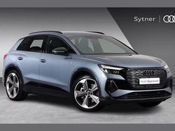 Blue New 2025 Audi Q4 e-tron Black Edition SUV | £40,000 (Expensive)