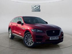 Red Used 2017 Jaguar F-Pace Portfolio SUV | £11,790 (Fair price)