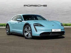 Frozen blue metallic Used 2023 Porsche Taycan 4S Cross Turismo Sedan | £59,845 (Good price)