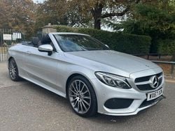 Silver Used 2017 Mercedes C300 AMG line Cabriolet | £18,880 (Fair price)