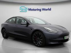 Grey Used 2022 Tesla Model 3 Performance Sedan | £21,800 (Fair price)