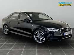 Black Used 2017 Audi A3 S-Line Sedan | £8,995 (Good price)