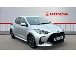 Silver Used 2021 Toyota Yaris Hybrid Design Hatchback | £14,812 (Fair price)