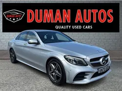 Silver Used 2020 Mercedes C220 AMG line Sedan | £14,995 (Fair price)